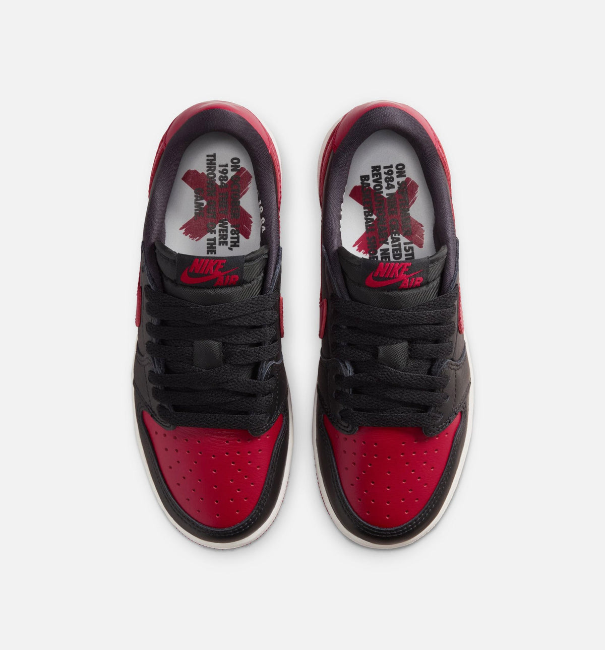 Air Jordan 1 Retro Low OG Banned Big Kids' Lifestyle Shoes - Black/Varsity Red/Summit White