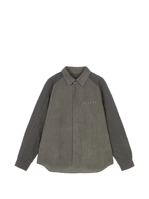 CROQUIS raglan-sleeve panelled shirt jacket