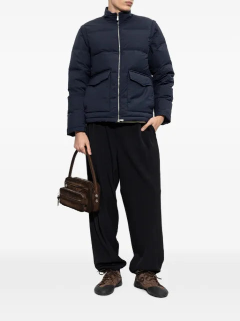 Eleventy quilted stand-up collar jacket