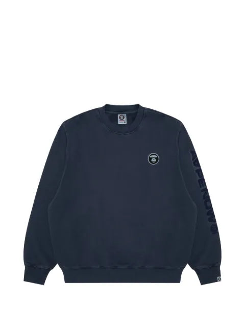AAPE BY *A BATHING APE® logo-patch crew-neck sweater