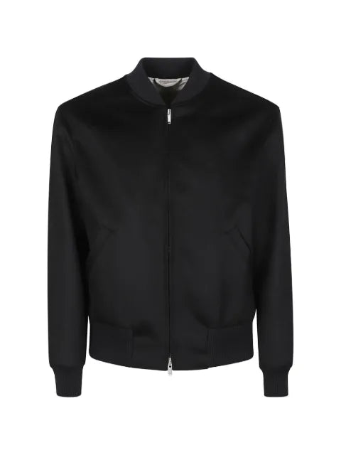 Lardini ribbed-trim bomber jacket