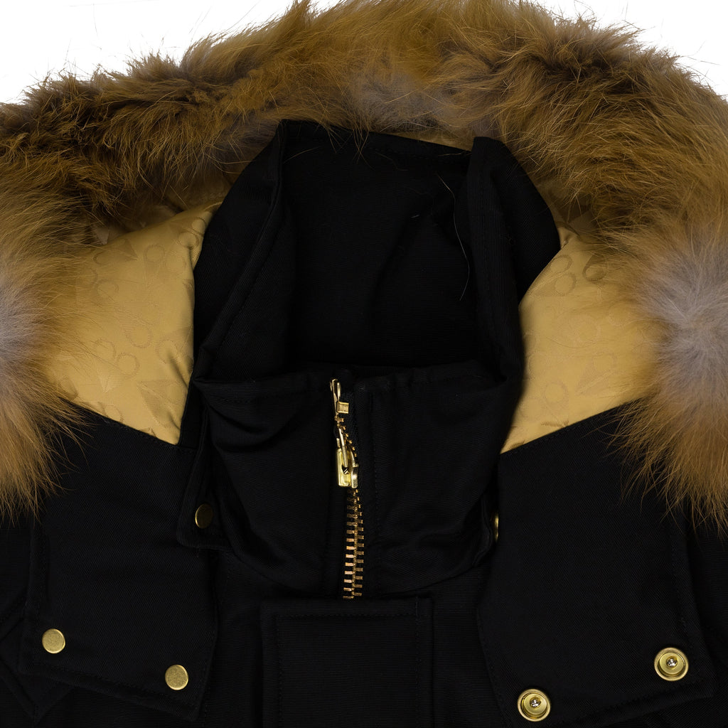 Black / Gold Stag Lake Parka Jacket
