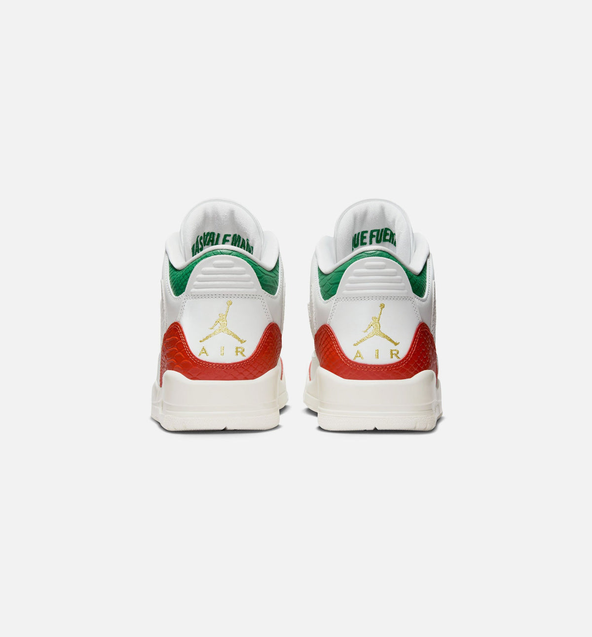 Air Jordan 3 Retro El Vuelo Men's – Summit White/Pine Green/Dragon Red/Metallic Gold