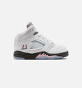 Air Jordan 5 Retro Medium Soft Pink Baby & Toddler Sneakers - White / Black / Medium Soft Pink