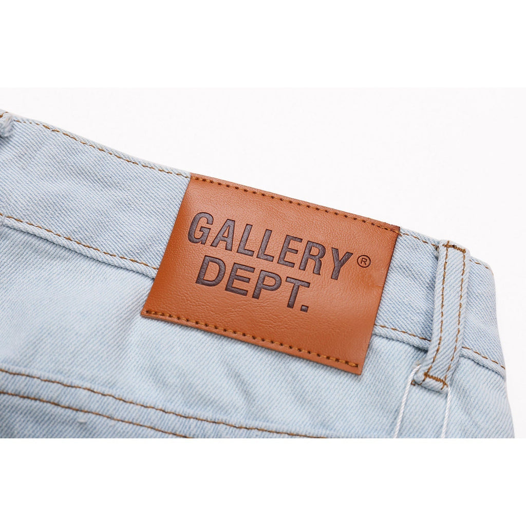 Gallery Dept Jeans Splicing Contrast Color Casual Denim Trousers