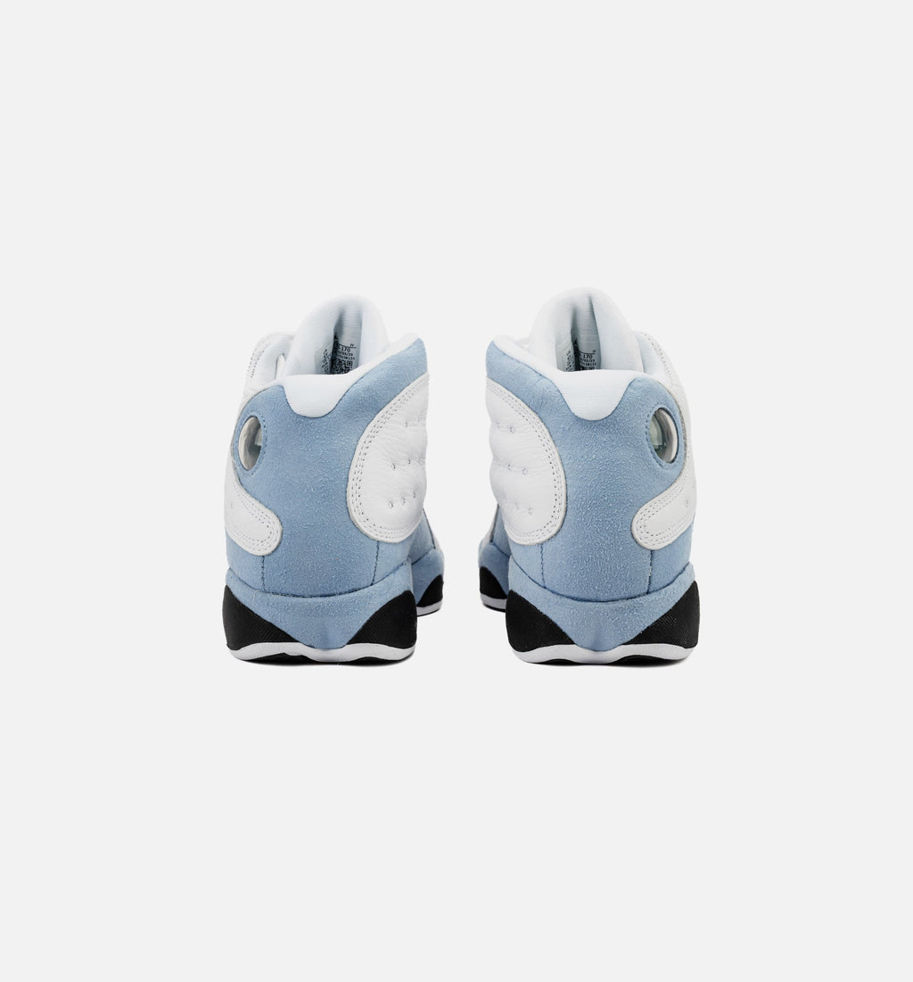 Air Jordan 13 Retro Blue Grey Big Kids' Lifestyle Shoes - White/Blue Grey/Black/Yellow Ochre