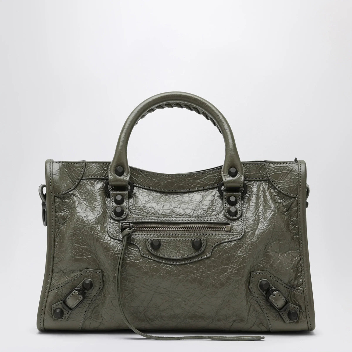 Balenciaga - Le City small tote bag in military green