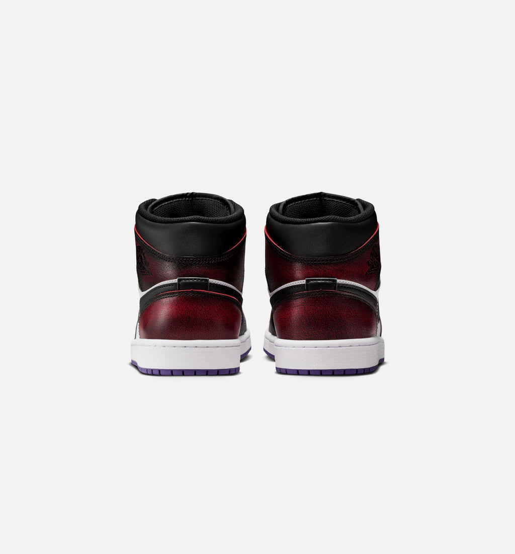 Air Jordan 1 Mid SE – Men's Lifestyle Shoe | True Red/White/Court Purple/Black