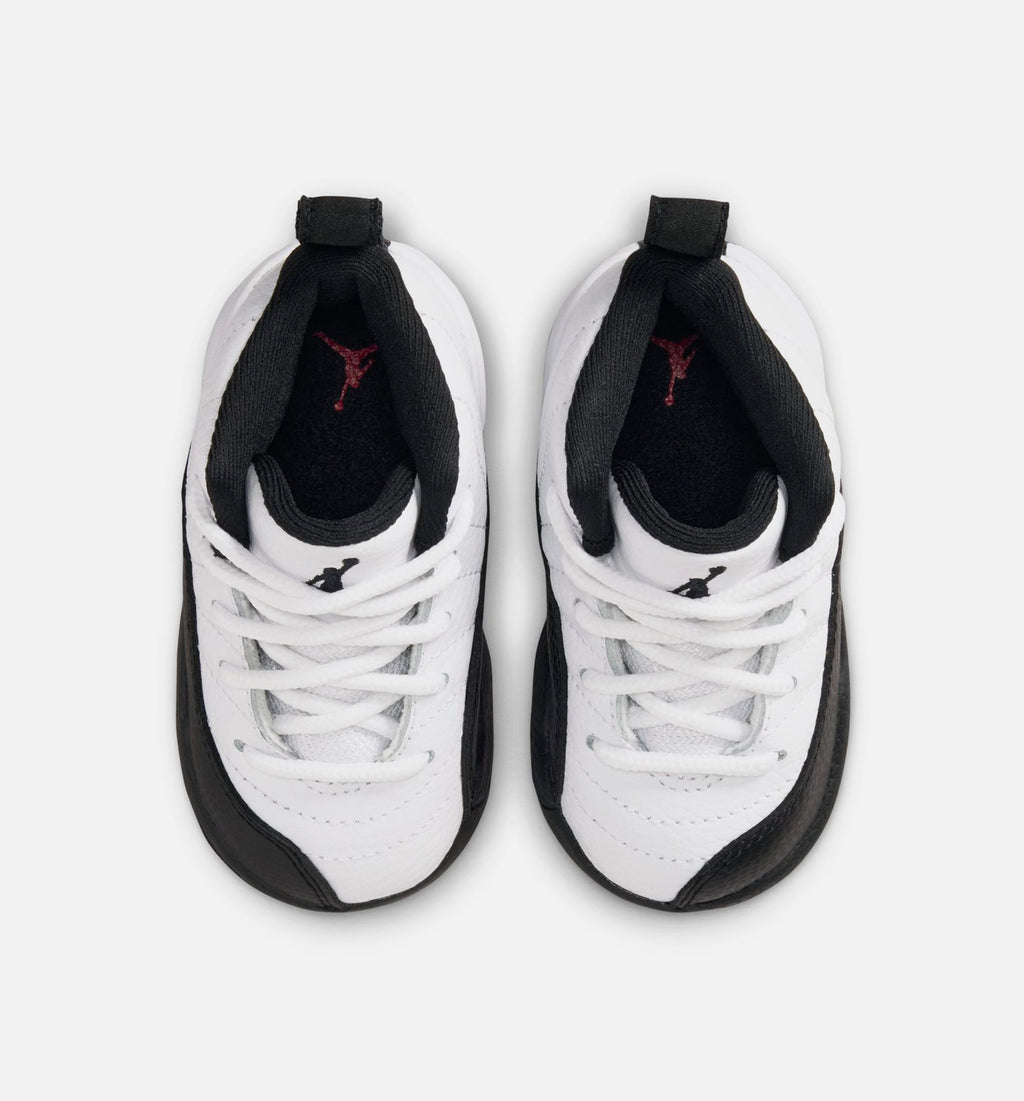 Air Jordan 12 Retro Taxi Baby & Toddler Sneakers - White / Black / Taxi