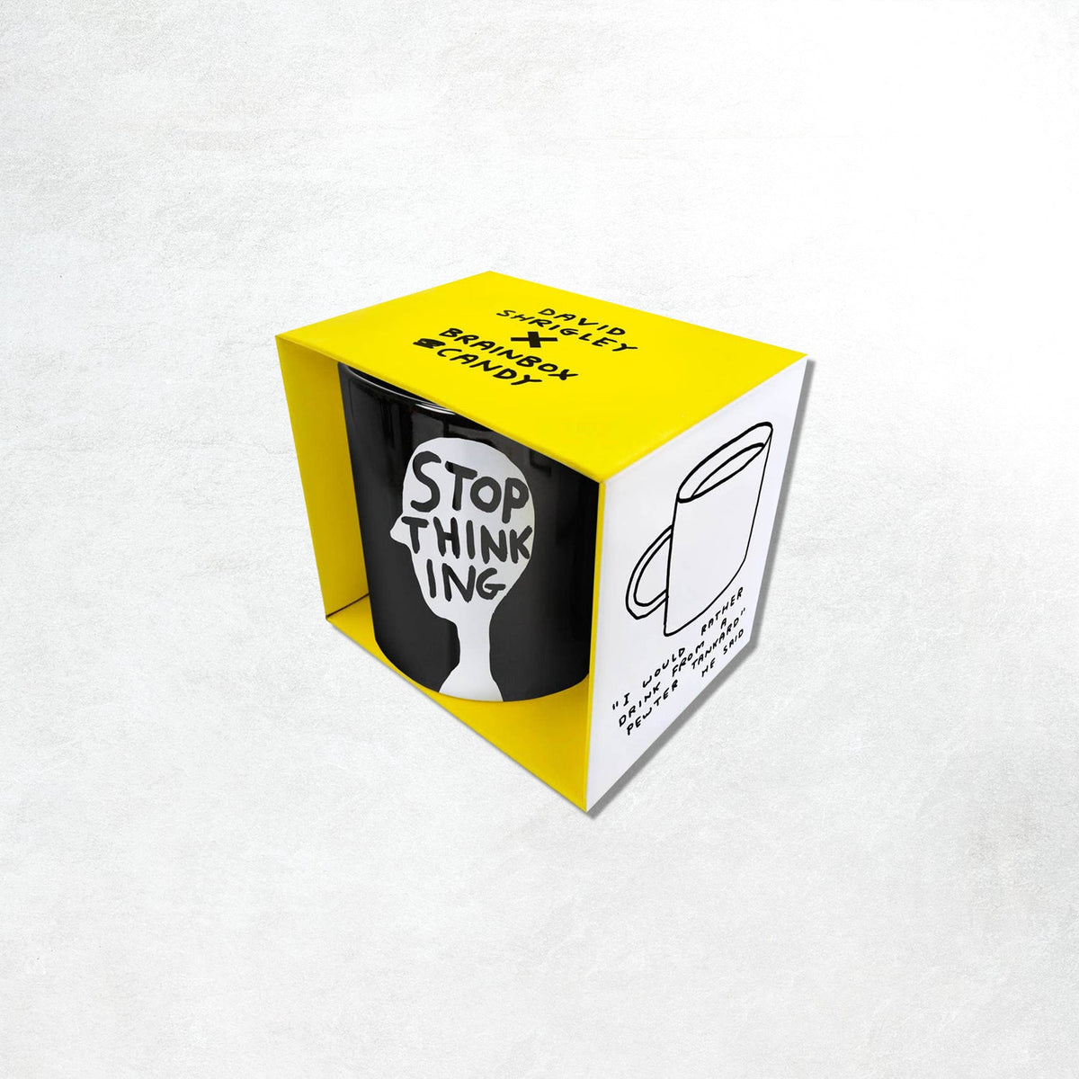 David Shrigley Mug: Stop Thinking
