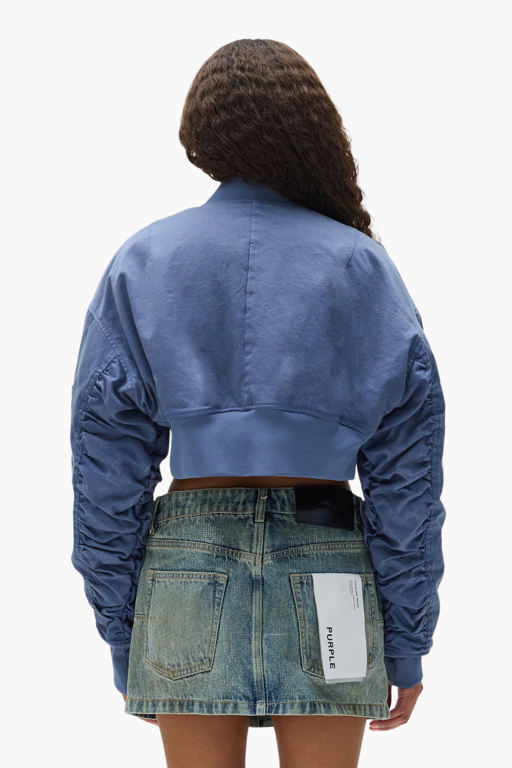 Cropped Bomber Jacket