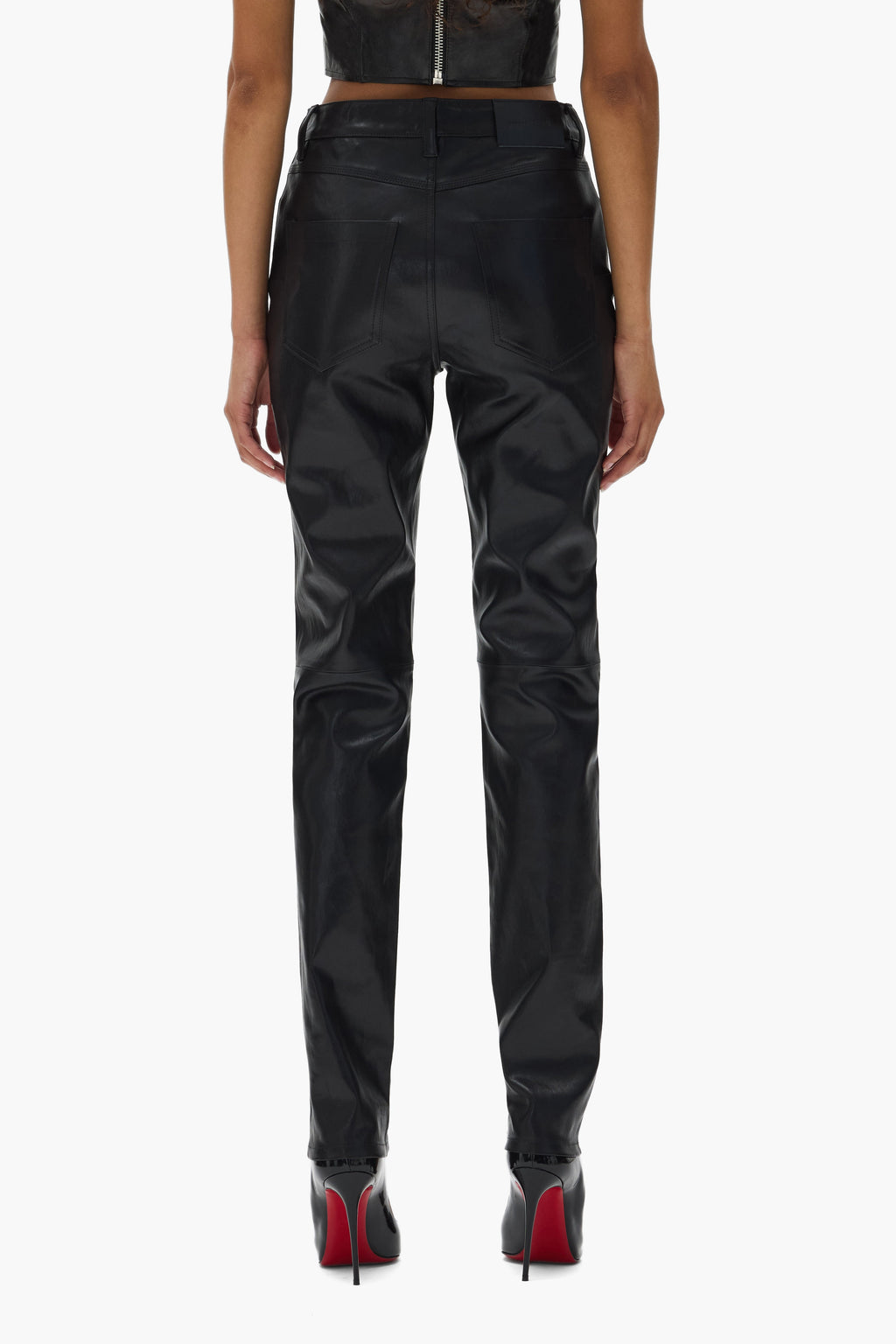 Leather 5 Pocket Pant