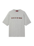 Gucci Web Logo T-Shirt Grey Malange