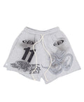 Hellstar Yoga Shorts Grey
