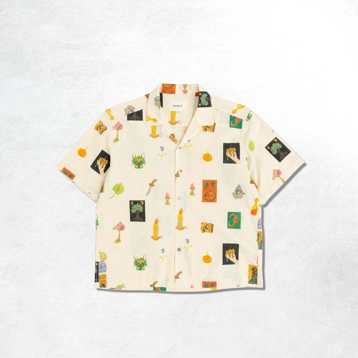 Heresy Motley Shirt: Ecru