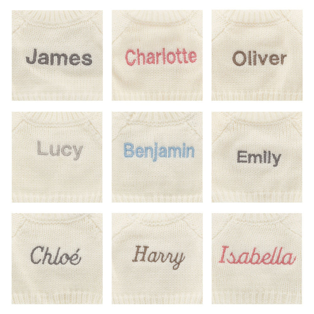 Bashful Lion with Personalized Cream Jumper