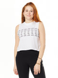 DYLAN CROP TANK WHITE
