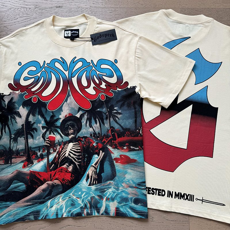 Godspeed Manifested MMXXII Skeleton Graphic T-Shirt
