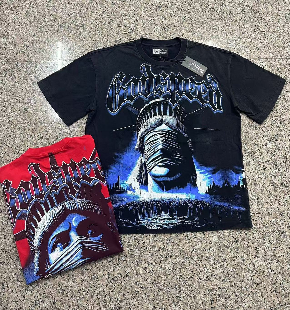 Godspeed Worship Ritual Washed Graphic T-Shirt