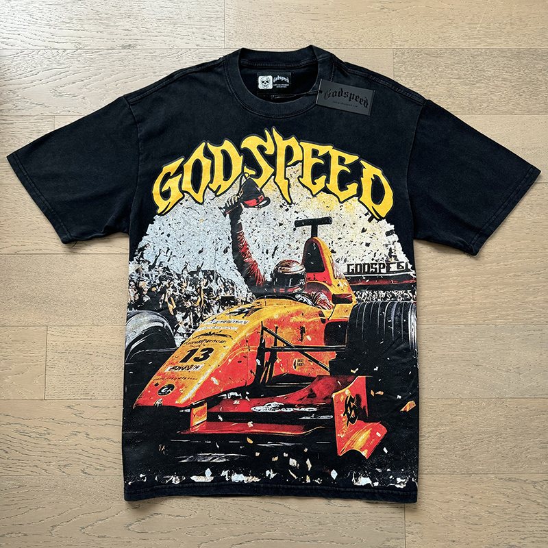 Godspeed Race Car Graphic Short-Sleeve T-Shirt