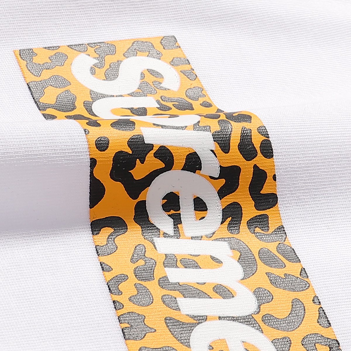 Supreme Leopard Graphic Short-Sleeve T-Shirt