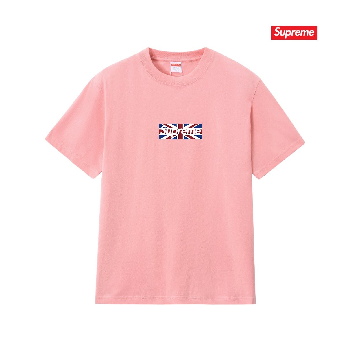 Supreme Union Jack Box-Logo Graphic T-Shirt