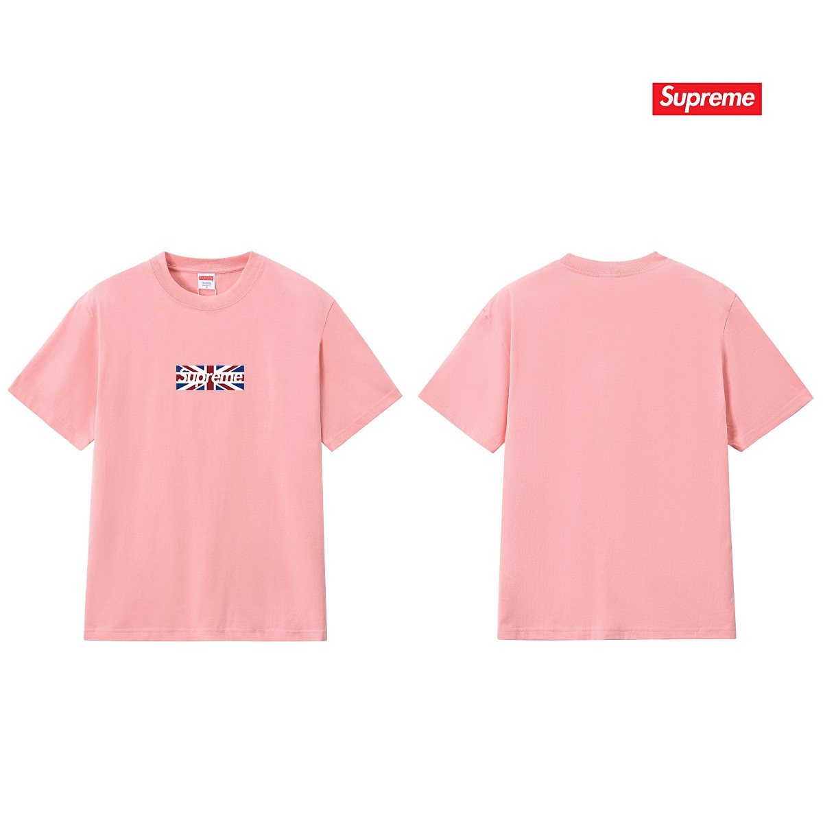 Supreme Union Jack Box-Logo Graphic T-Shirt