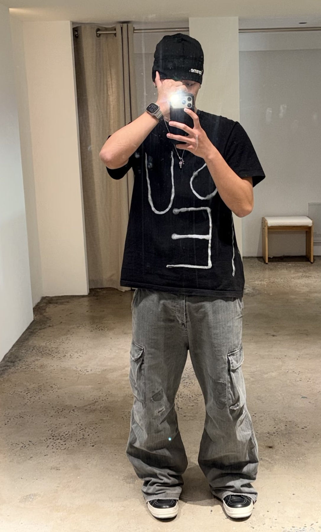Supreme Hand-Drawn Lettering Graphic T-Shirt