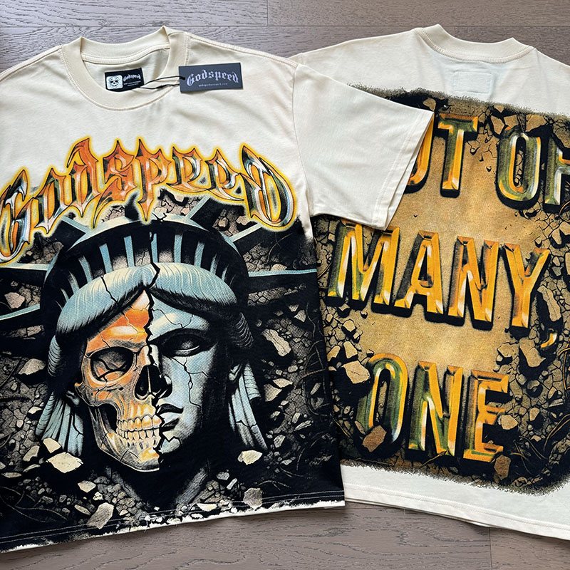 Godspeed Out of Many One Graphic T-Shirt