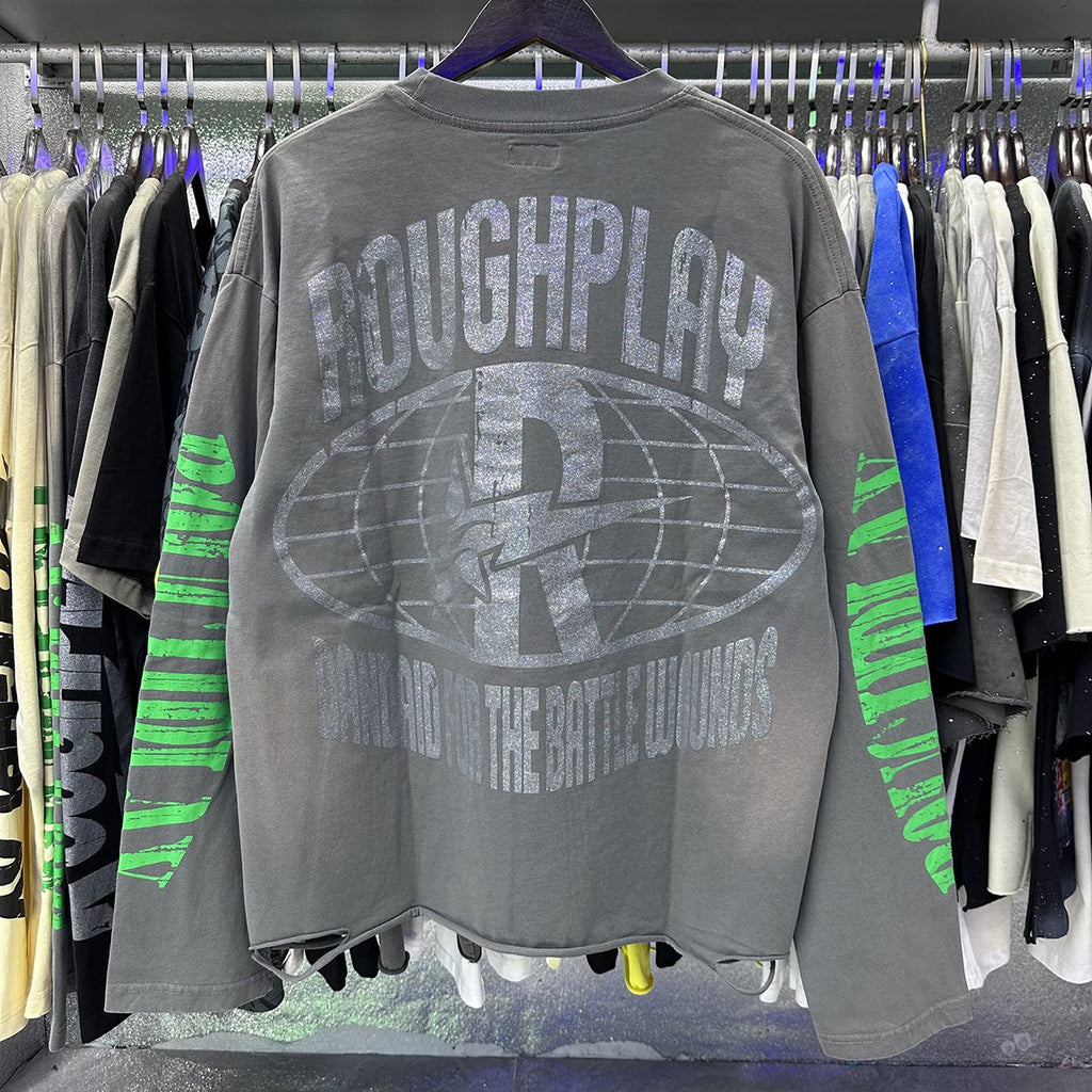 Rough Play Thug Life Skeleton Graphic Long-Sleeve T-Shirt