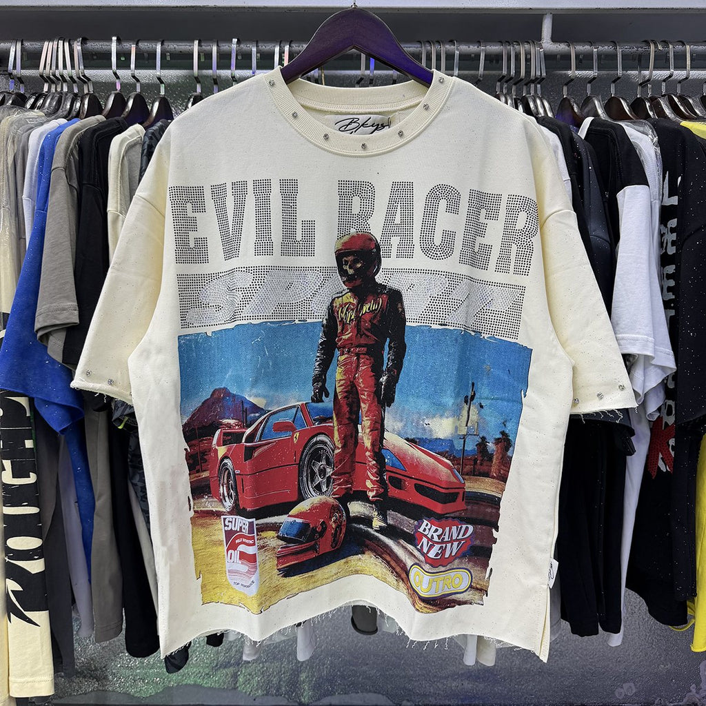 BKYS Revival Evil Racer Cropped Graphic T-Shirt