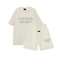 FW24 FRATERNITY T-Shirt / Shorts / Set - Milky White