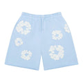 Denim Tears The Cotton Wreath Sweat Shorts Powder Blue