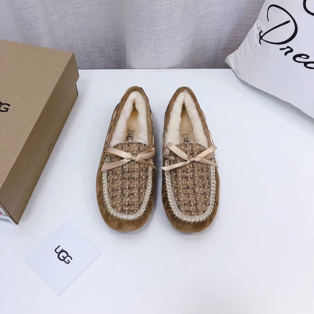 Chestnut Chanel-Style Driving Loafers — Sophisticated & Chic | New Arrival | In Stock