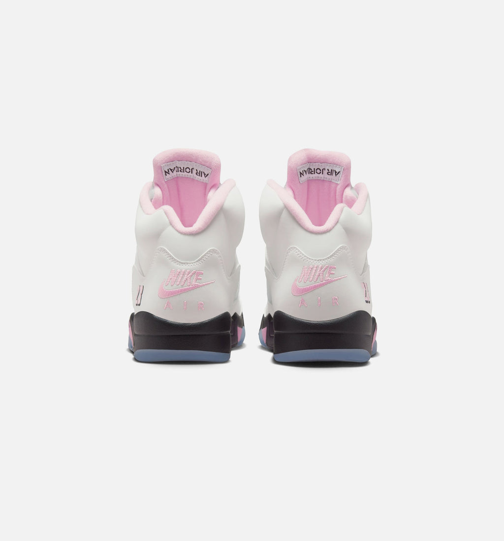 Air Jordan 5 Retro Medium Soft Pink Men's Lifestyle Shoes - White/Soft Pink/Black