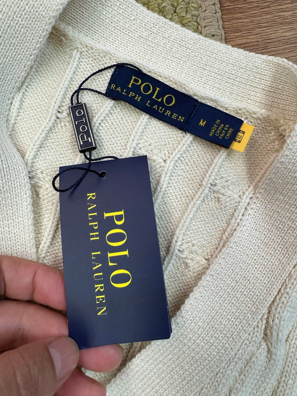 Ralph Lauren Polo V-Neck Cable Knit Cardigan
