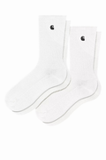 CARHARTT WIP MADISON PACK x2 SOCKS White / Black