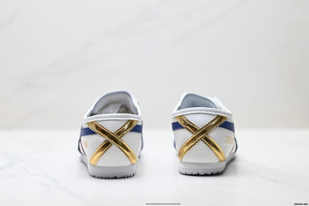 Onitsuka Tiger Retro Low Top White Royal Blue Red Unisex Shoes Style 20