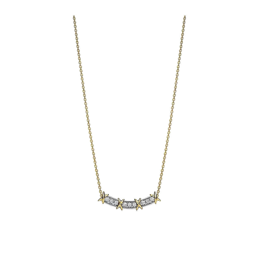 Tiffany Style Smile 18K Gold-Plated Necklace
