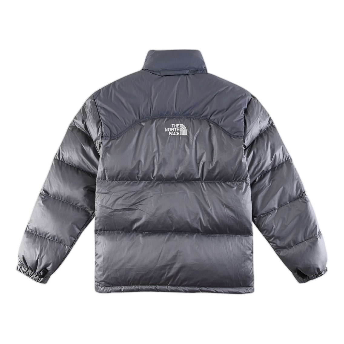 The North Face Contrast-Panel Stand-Collar Puffer Jacket | Bold Two-Tone Winter Style