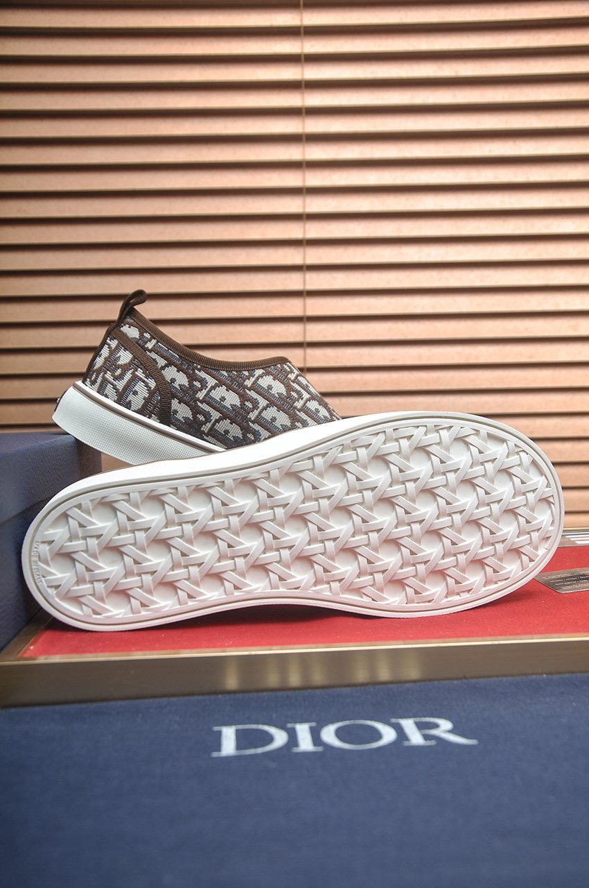 Dior Patterned Slip-On Shoes