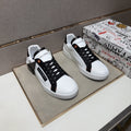 Dolce & Gabbana White Black Orange Low-Top Sneakers