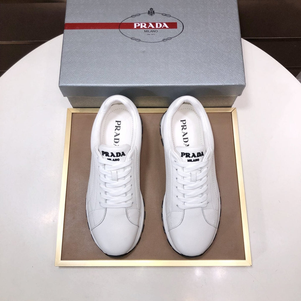 Prada White Low-Top Sneakers