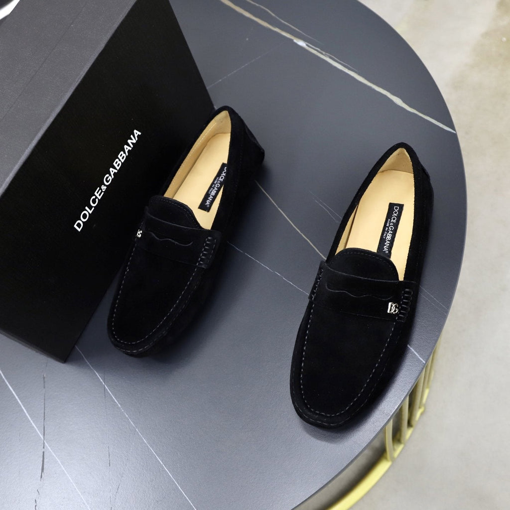 Dolce & Gabbana Men's Leather Penny Loafers