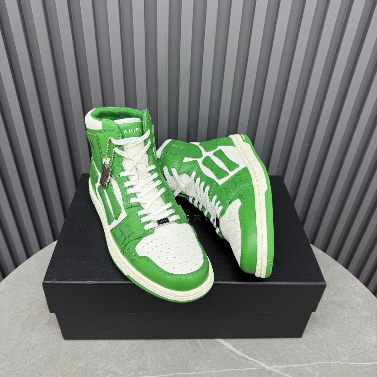 Amiri Two-Tone High-Top Sneakers
