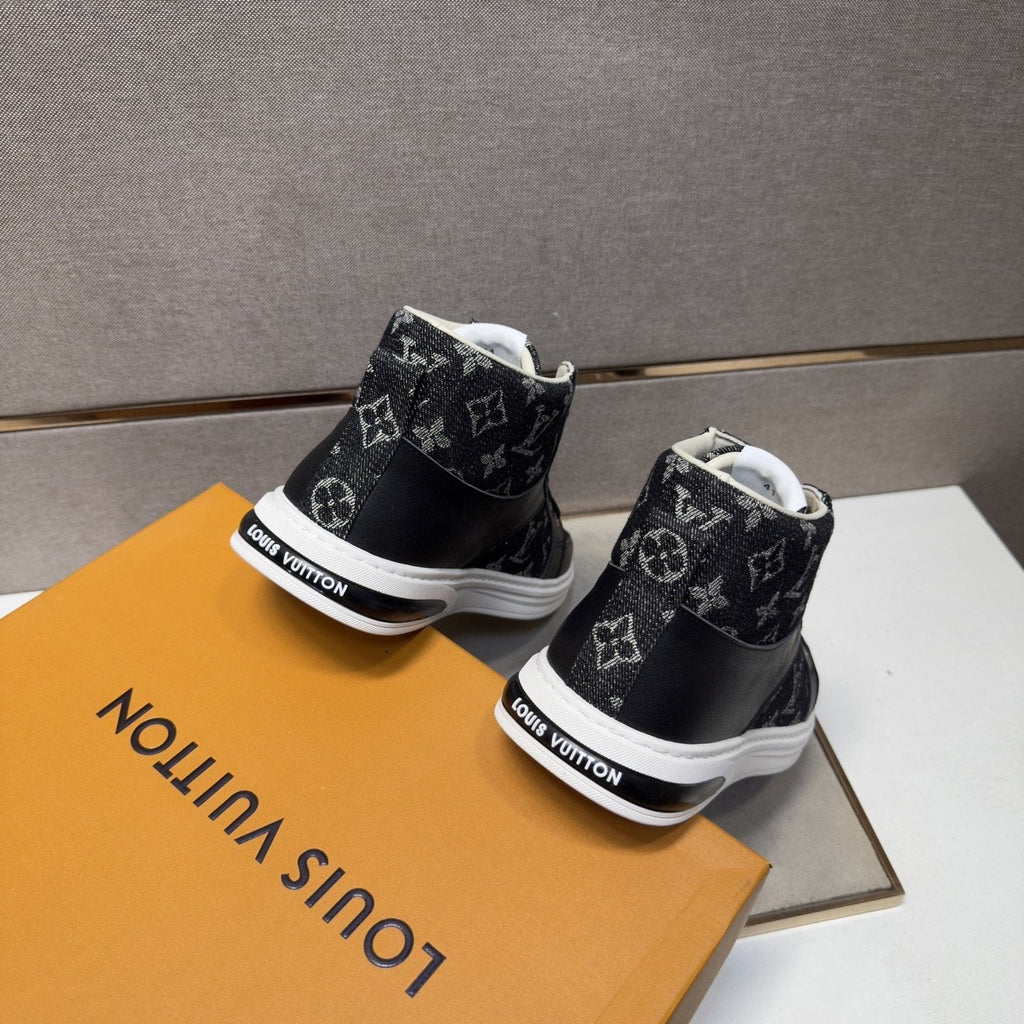Louis Vuitton Patterned High-Top Sneakers