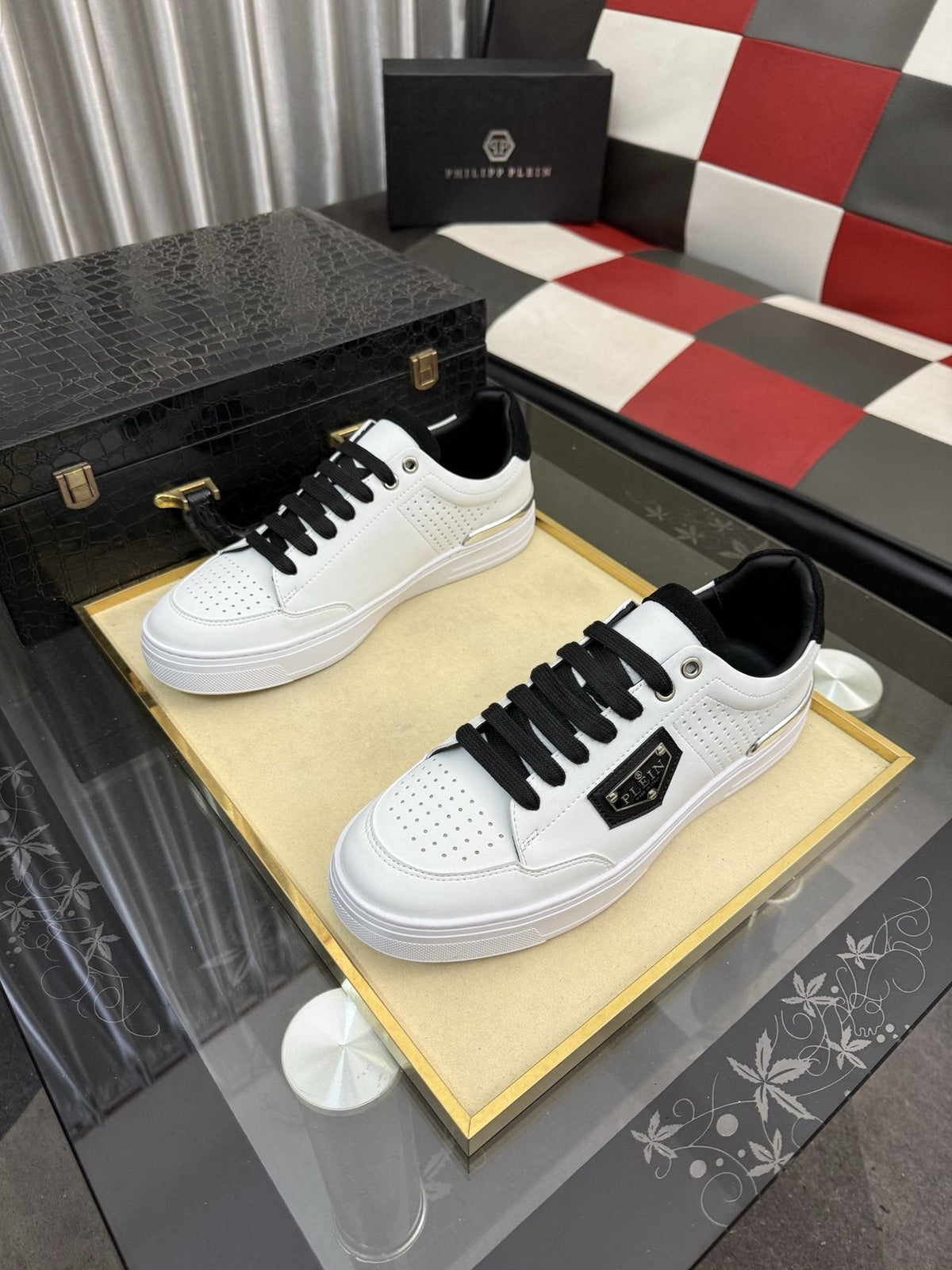 Philipp Plein Low-Top Sneakers with Side Badge