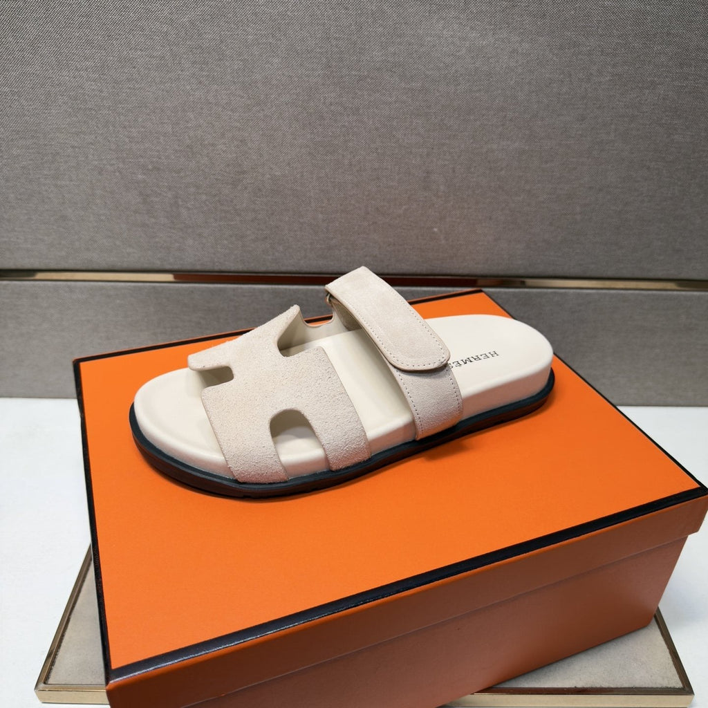 Hermès Cutout Slide Sandals